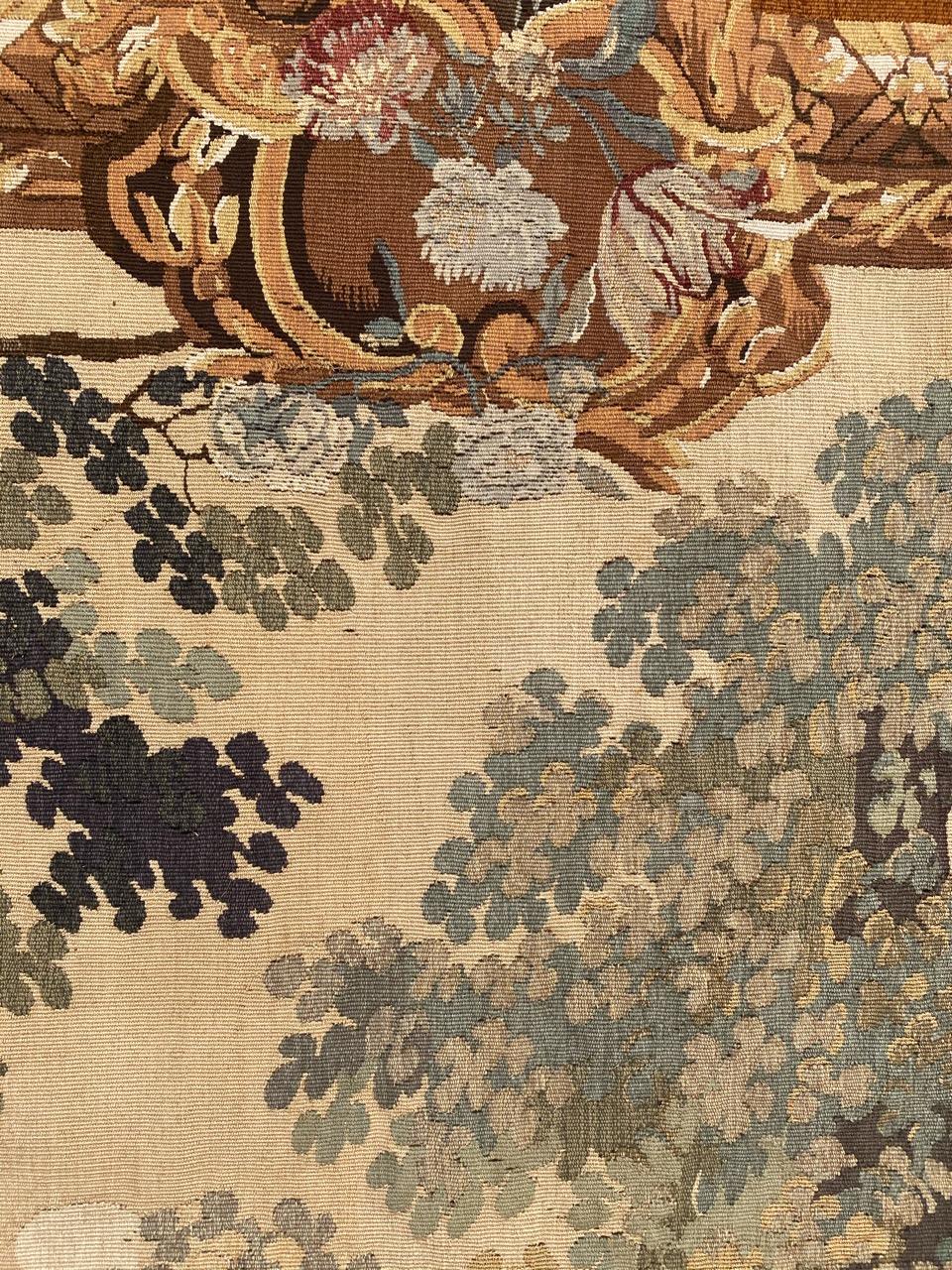 Bobyrug's Wonderful Antique French Aubusson Tapestry (Tapisserie d'Aubusson française ancienne) en vente 3