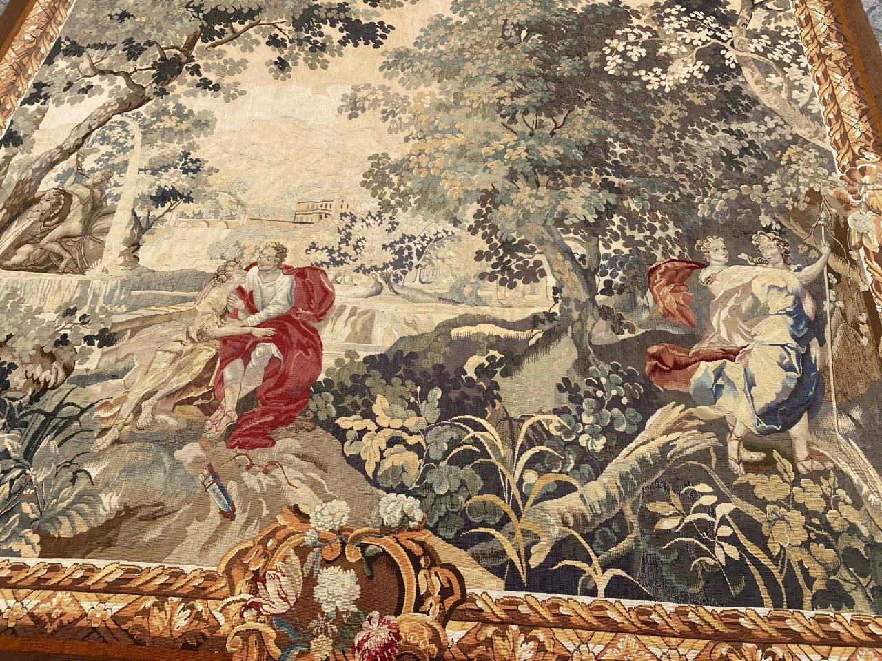 Bobyrug’s Wonderful Antique French Aubusson Tapestry For Sale 7