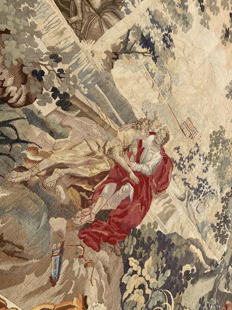 Bobyrug's Wonderful Antique French Aubusson Tapestry (Tapisserie d'Aubusson française ancienne) en vente 7