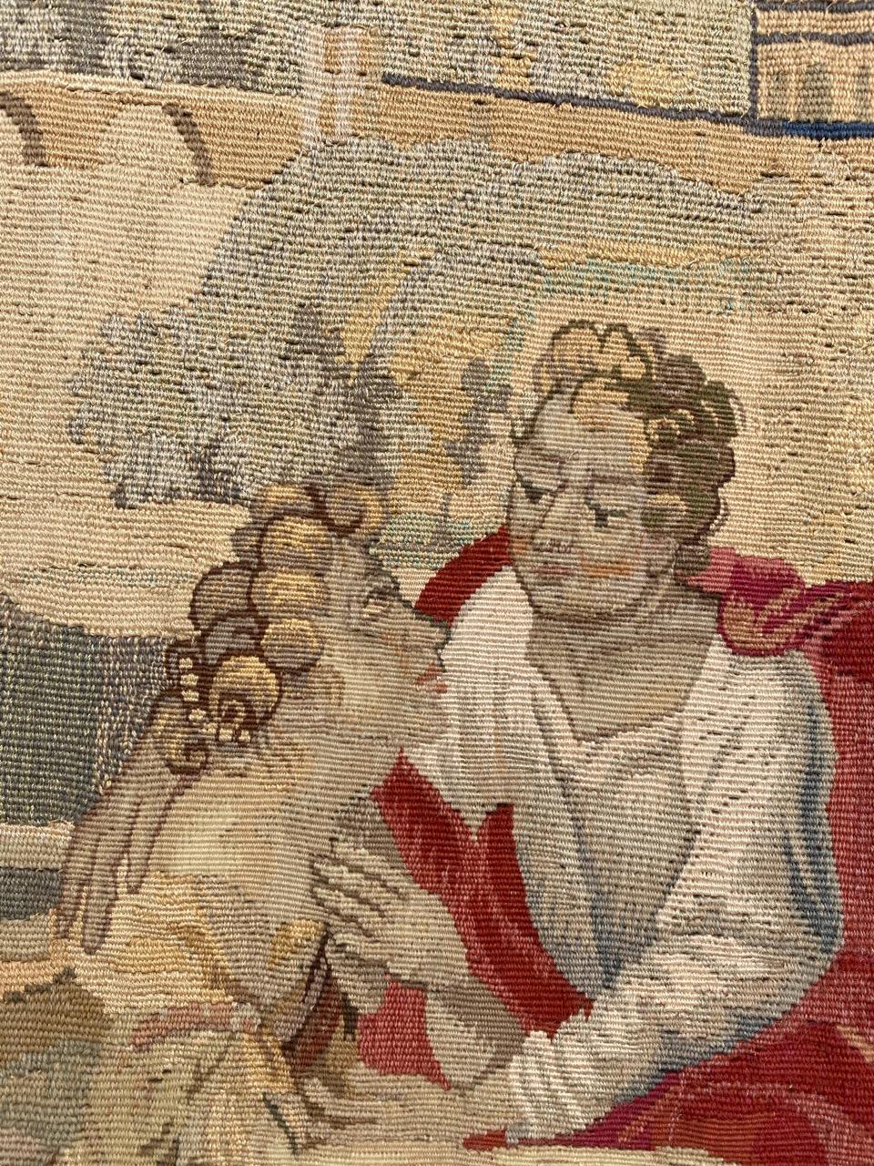 Bobyrug's Wonderful Antique French Aubusson Tapestry (Tapisserie d'Aubusson française ancienne) en vente 2