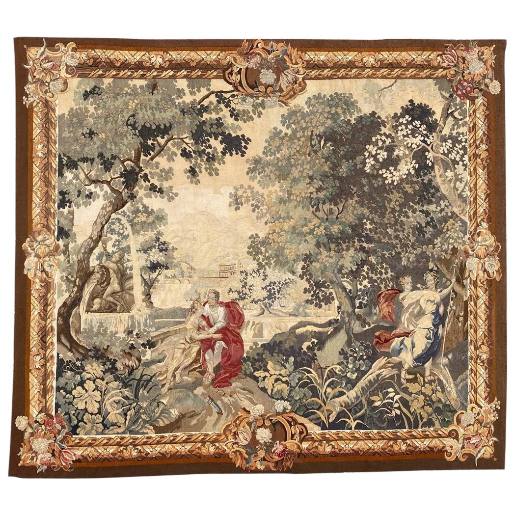 Wonderful Antique French Aubusson Tapestry