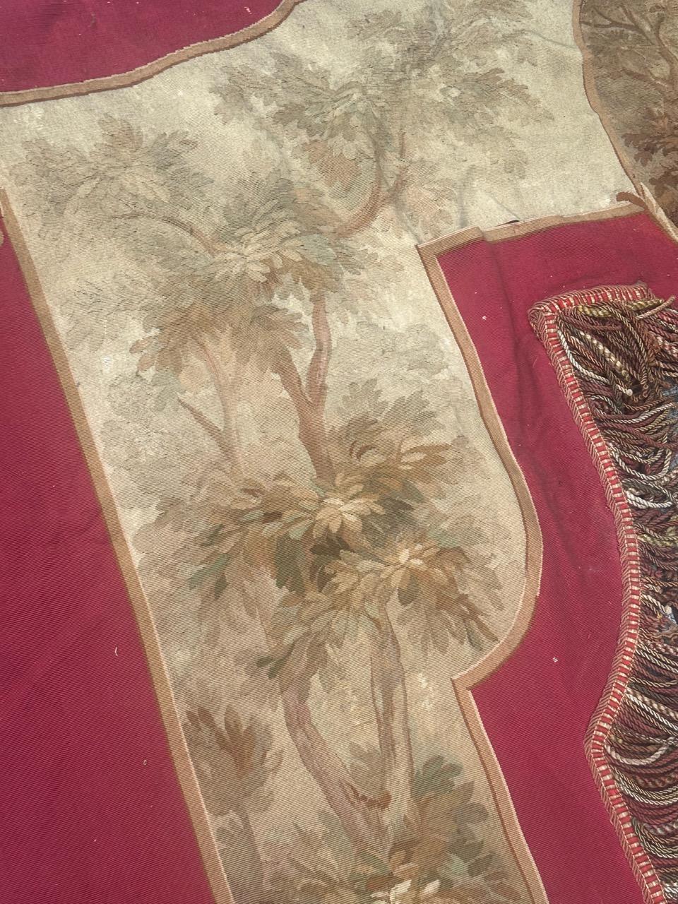 Wunderschöner antiker französischer handgewebter Aubusson-Wandteppich für Volant (Gewebt) im Angebot