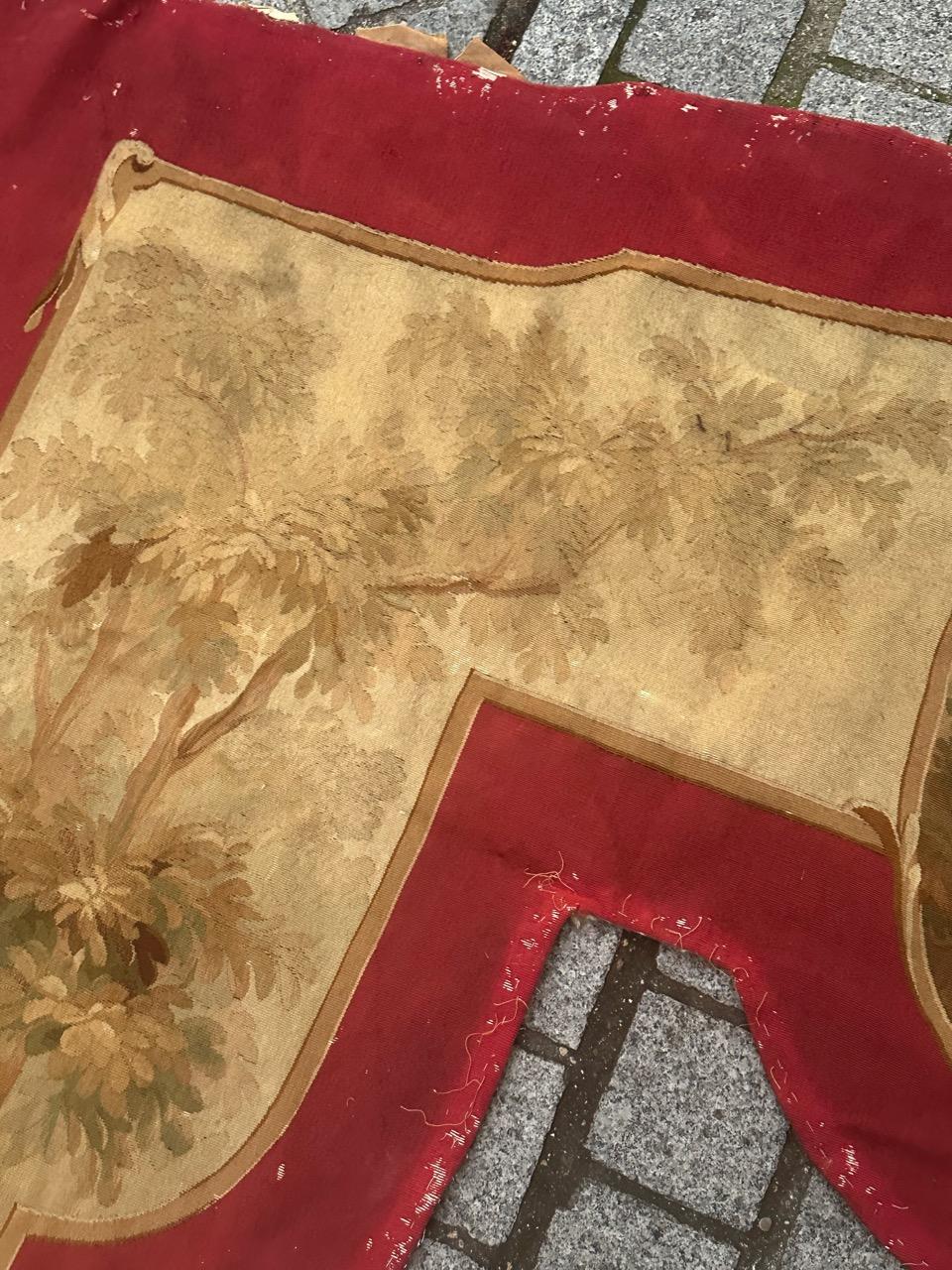 Wunderschöner antiker französischer handgewebter Aubusson-Wandteppich für Volant im Zustand „Gut“ im Angebot in Saint Ouen, FR