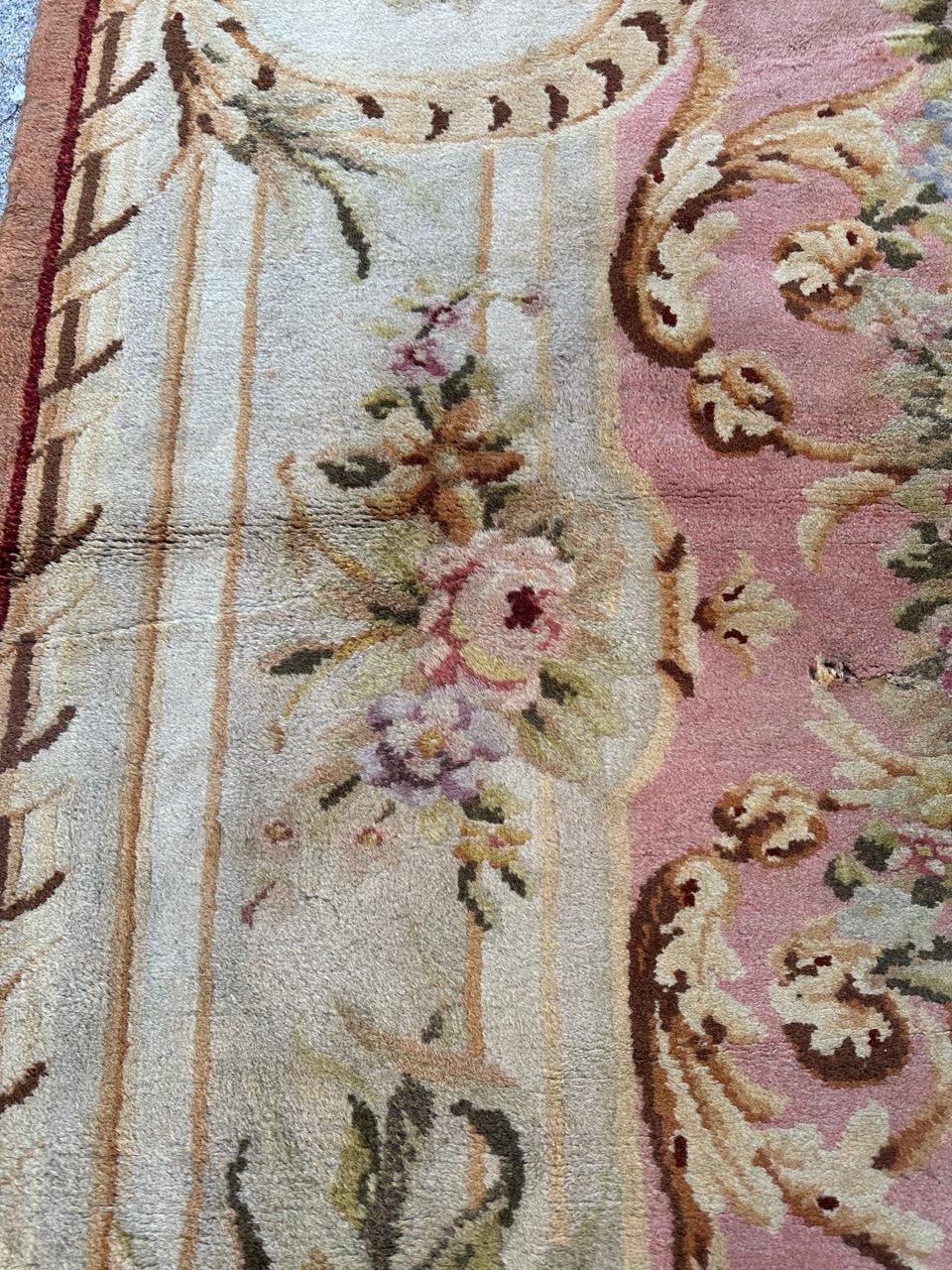 Bobyrug’s Wonderful Antique French Napoleon the Third Savonnerie Rug For Sale 4