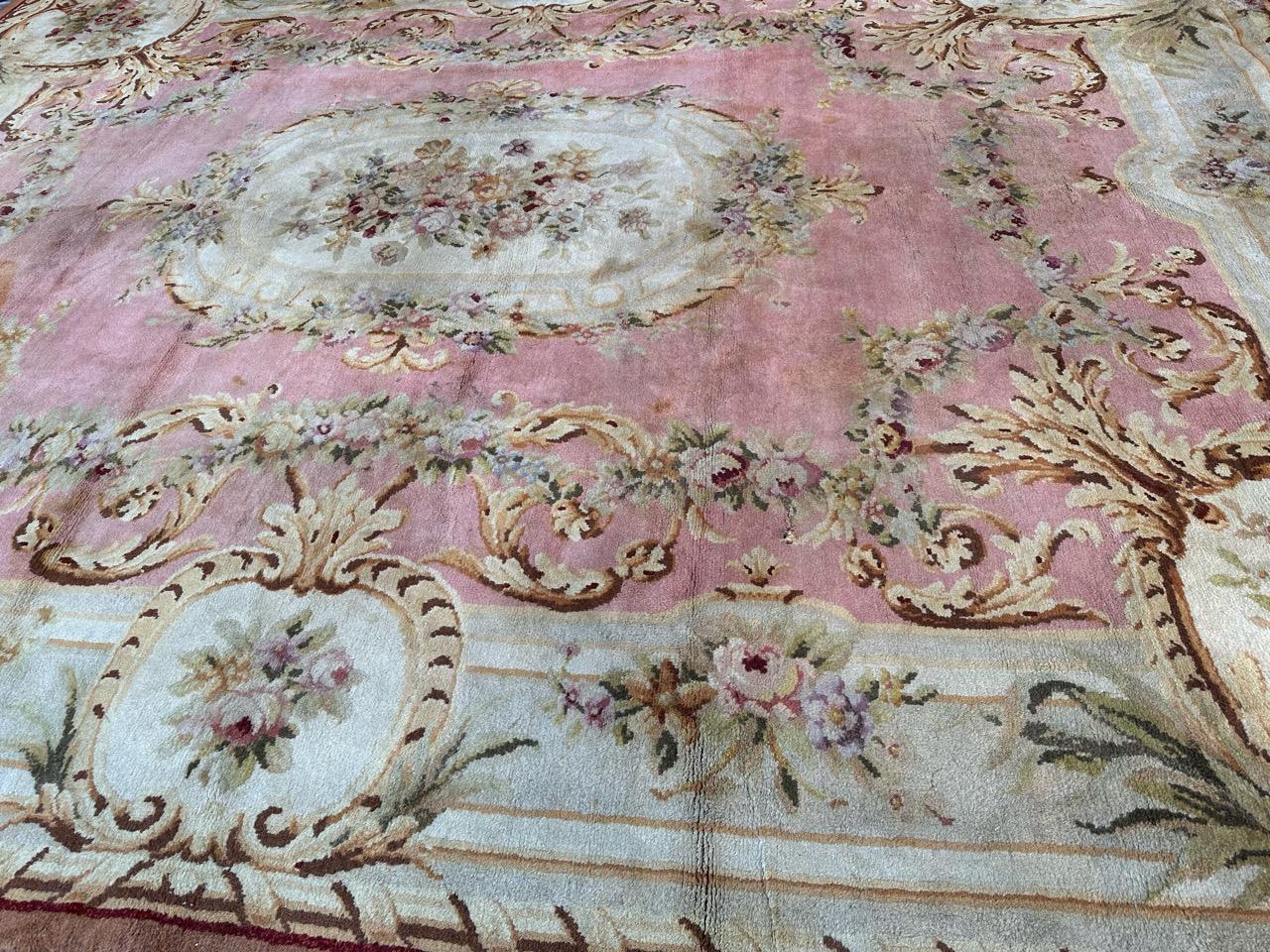 Bobyrug’s Wonderful Antique French Napoleon the Third Savonnerie Rug For Sale 7