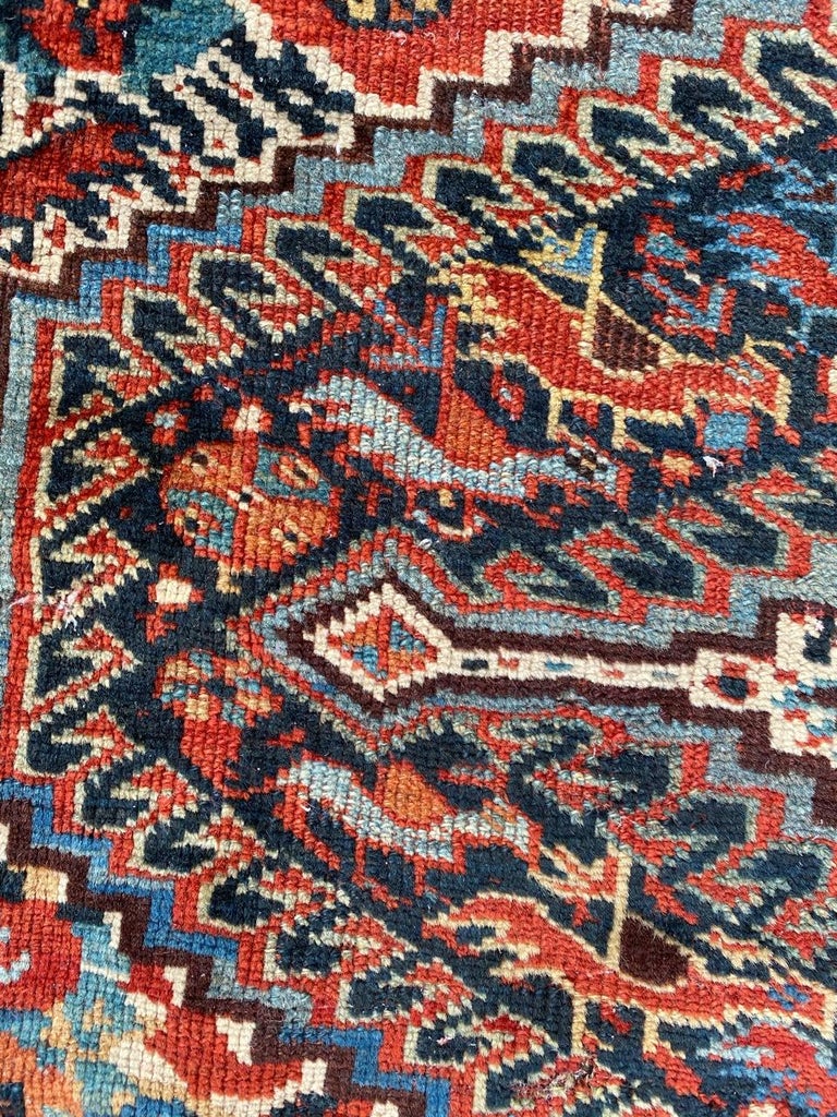Wonderful Antique Ghashghai Rug For Sale at 1stDibs