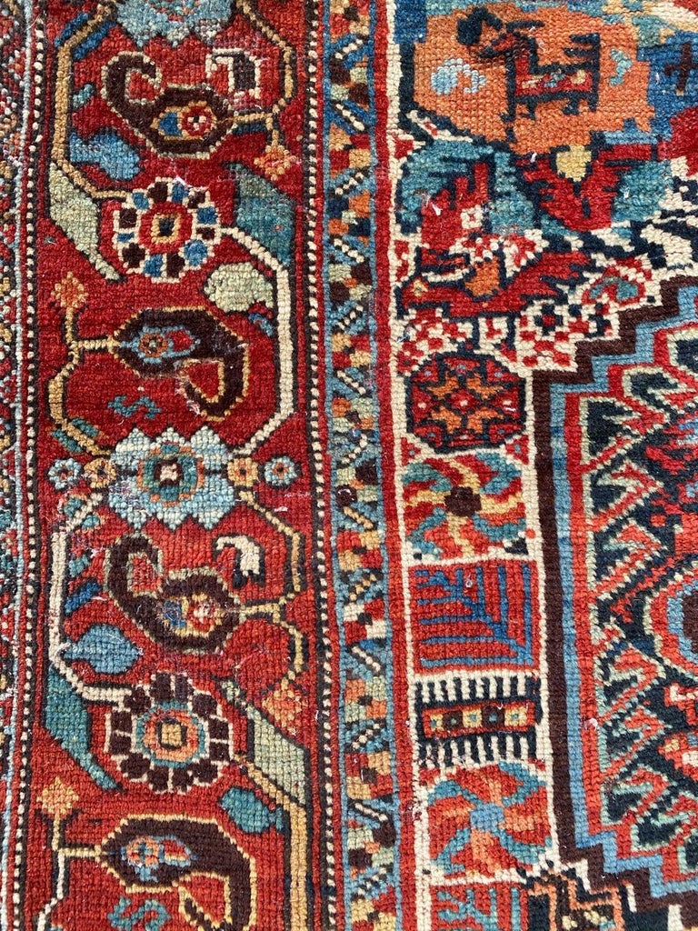 Wonderful Antique Ghashghai Rug For Sale at 1stDibs
