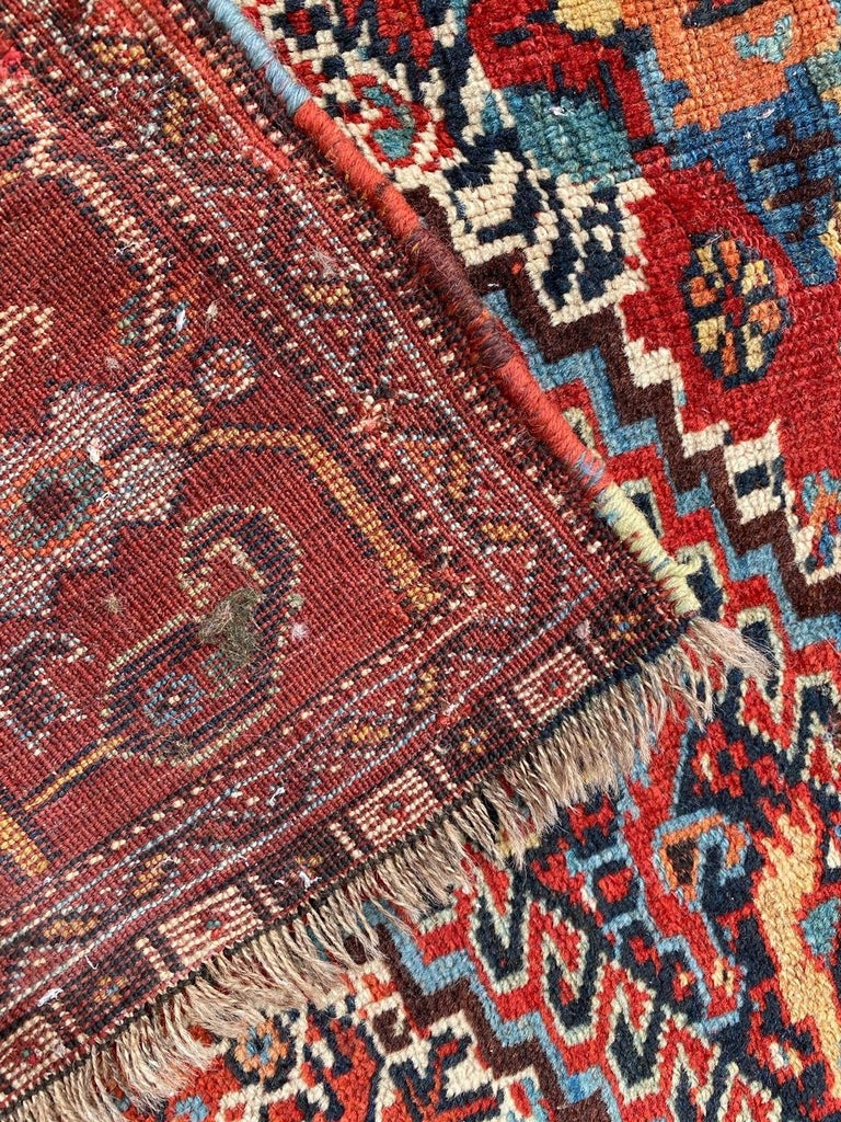 Wonderful Antique Ghashghai Rug For Sale at 1stDibs