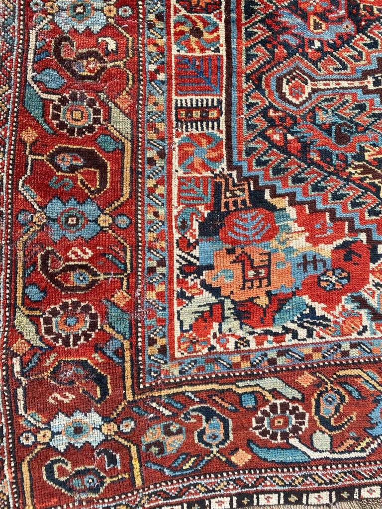 Wonderful Antique Ghashghai Rug For Sale at 1stDibs