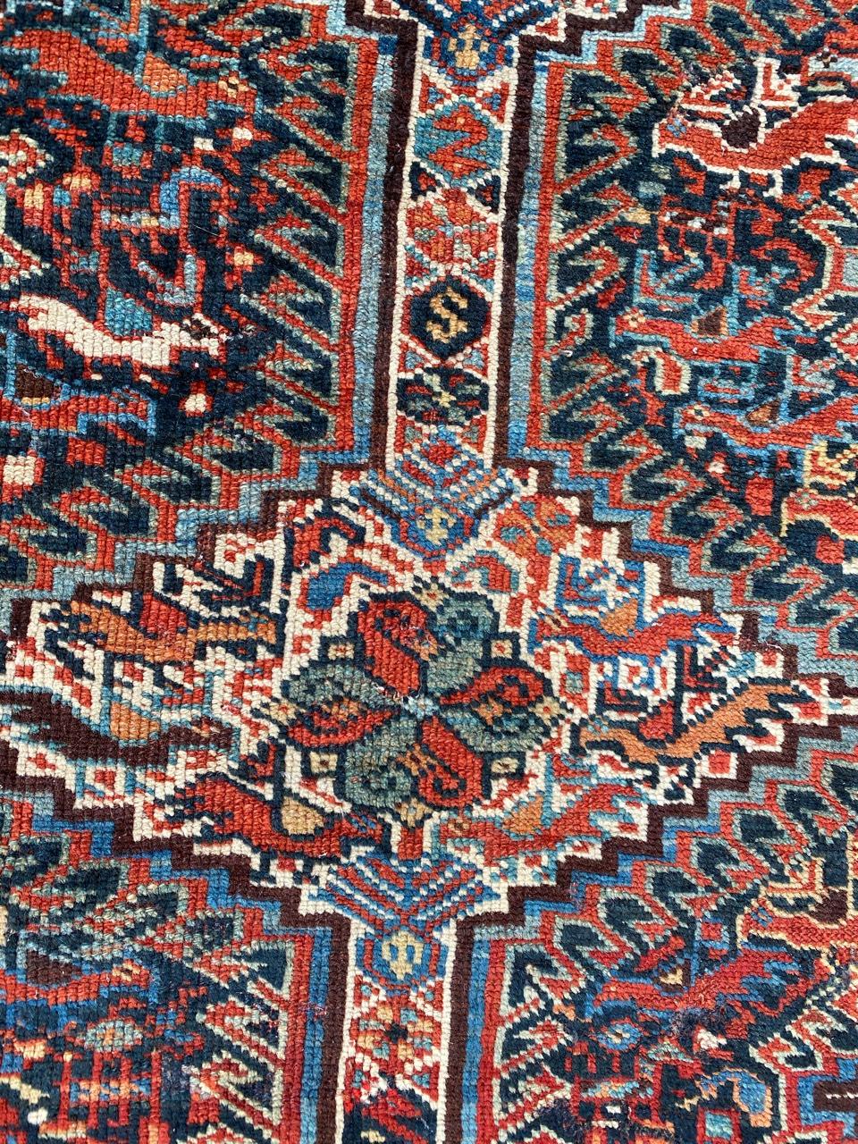 19th Century Bobyrug’s Wonderful Antique Ghashghai Rug For Sale