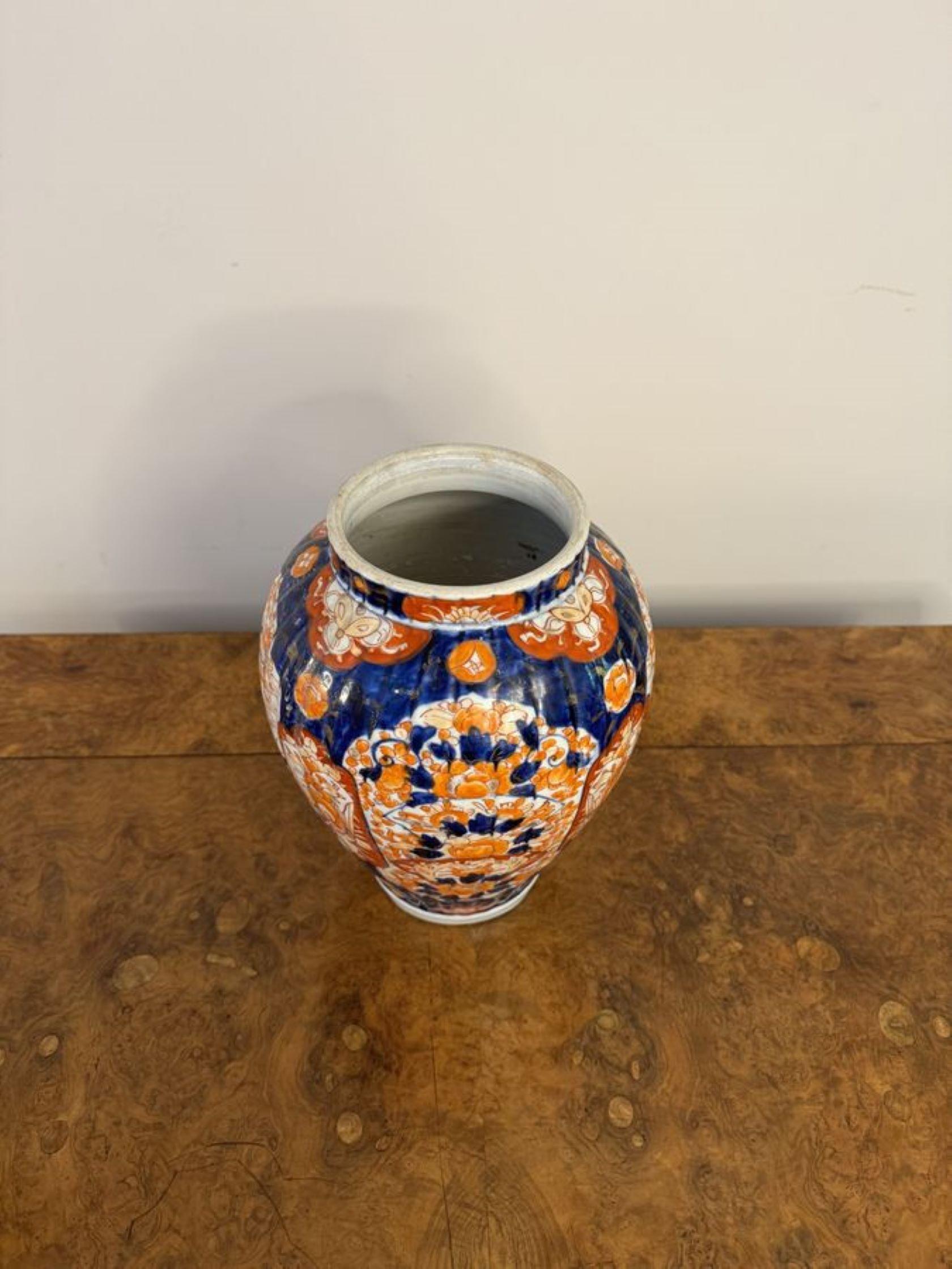 Meraviglioso vaso imari giapponese antico In condizioni buone in vendita a Ipswich, GB