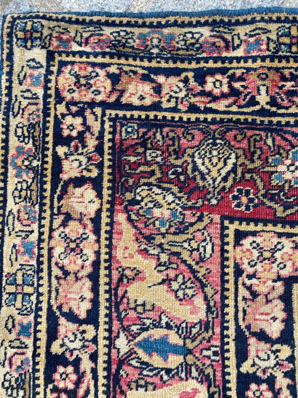 Hand-Knotted Wonderful Antique Kirman Rug