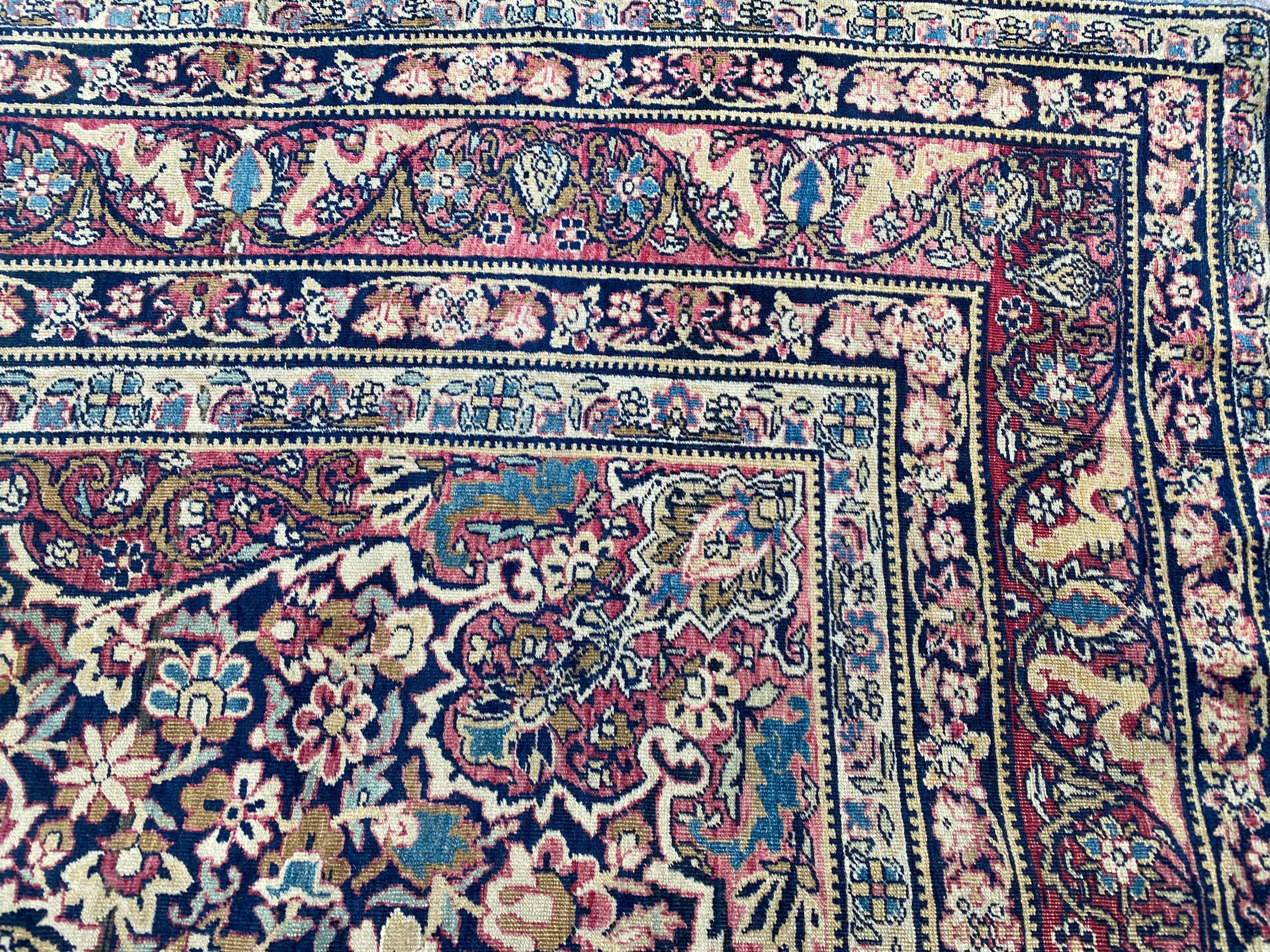 XIXe siècle Merveilleux tapis Kirman ancien de Bobyrug en vente