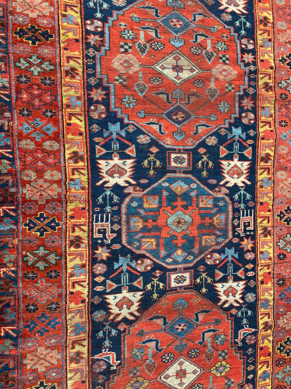 Noué à la main Merveilleuse coulisse kurde ancienne de Bobyrug en vente