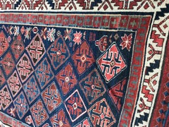 Bobyrug's Wonderful Antique Long Caucasian Rug (tapis caucasien long et ancien)