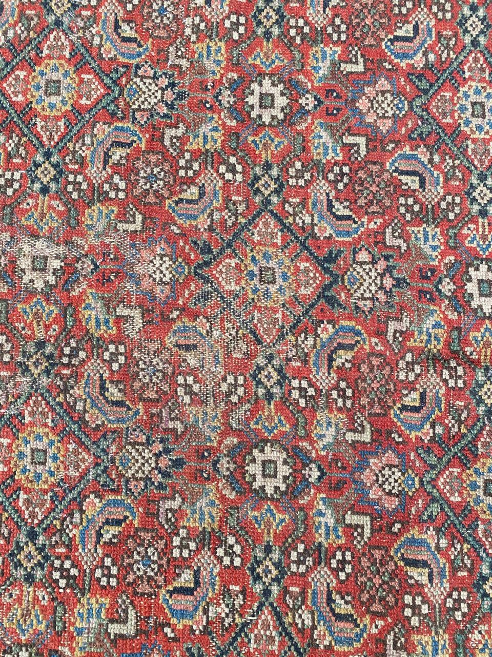 Bobyrug’s Wonderful Antique Long Kurdish Malayer Rug For Sale 5