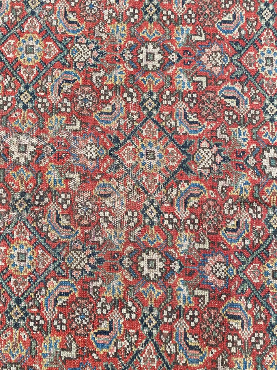 Bobyrug’s Wonderful Antique Long Kurdish Malayer Rug For Sale 5