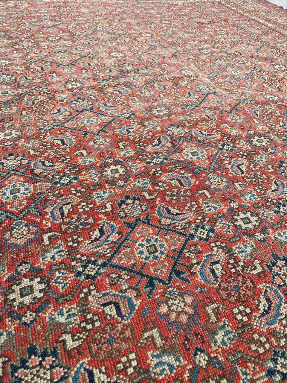 Bobyrug’s Wonderful Antique Long Kurdish Malayer Rug For Sale 11