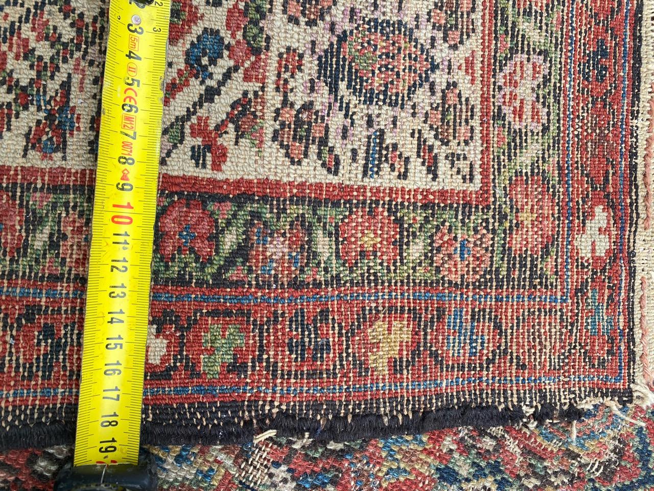 Bobyrug’s Wonderful Antique Long Kurdish Malayer Rug For Sale 13