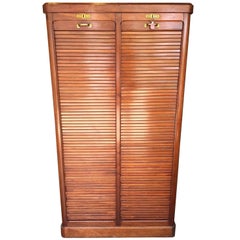Wonderful Antique Mahogany French Filing Cabinet