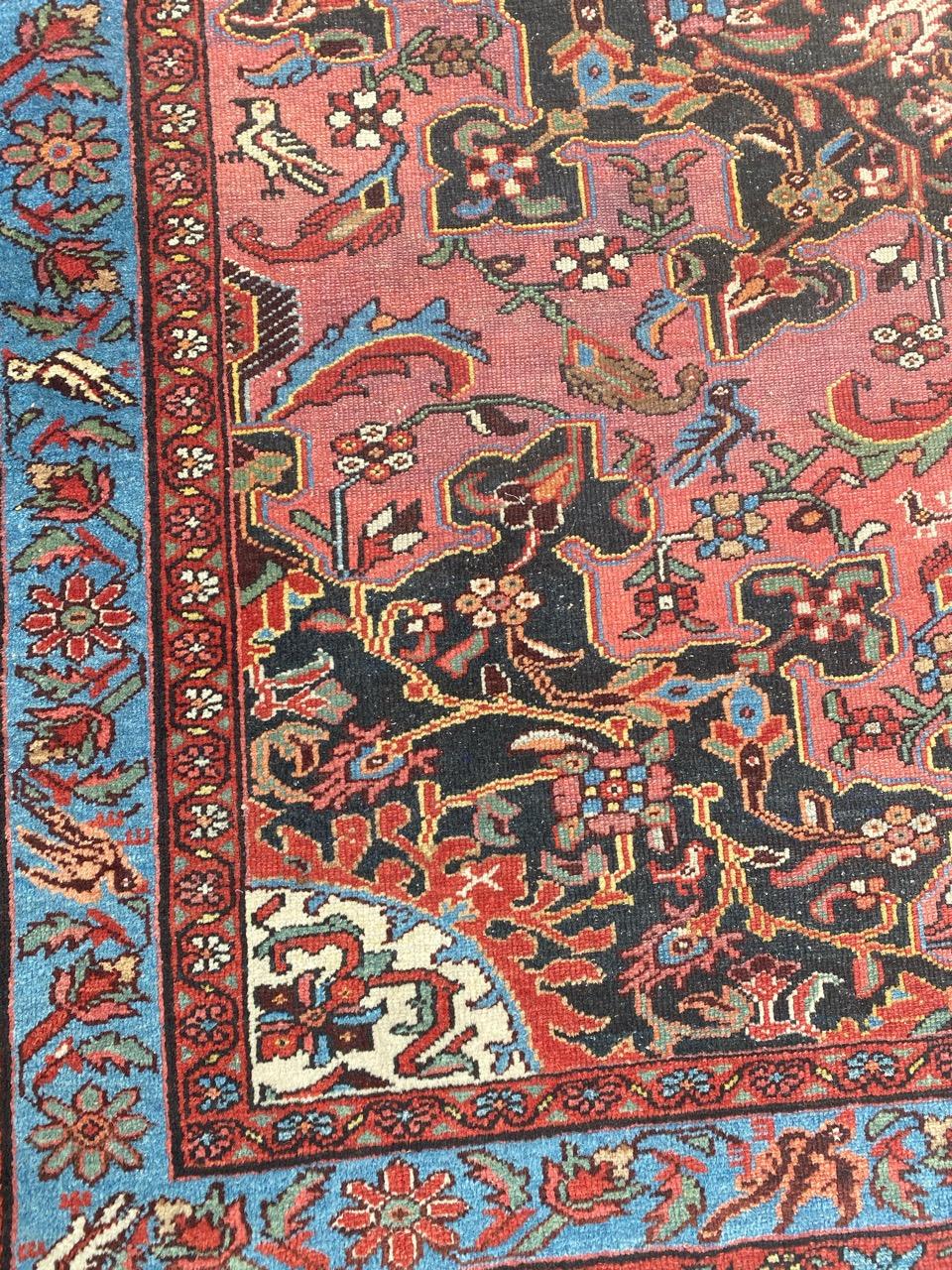 Hand-Knotted Wonderful Antique Malayer Farahan Rug For Sale