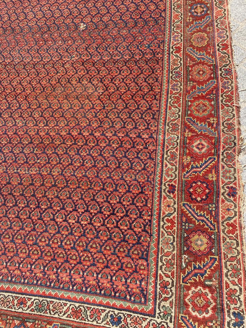 Wool Wonderful Antique Malayer Runner For Sale