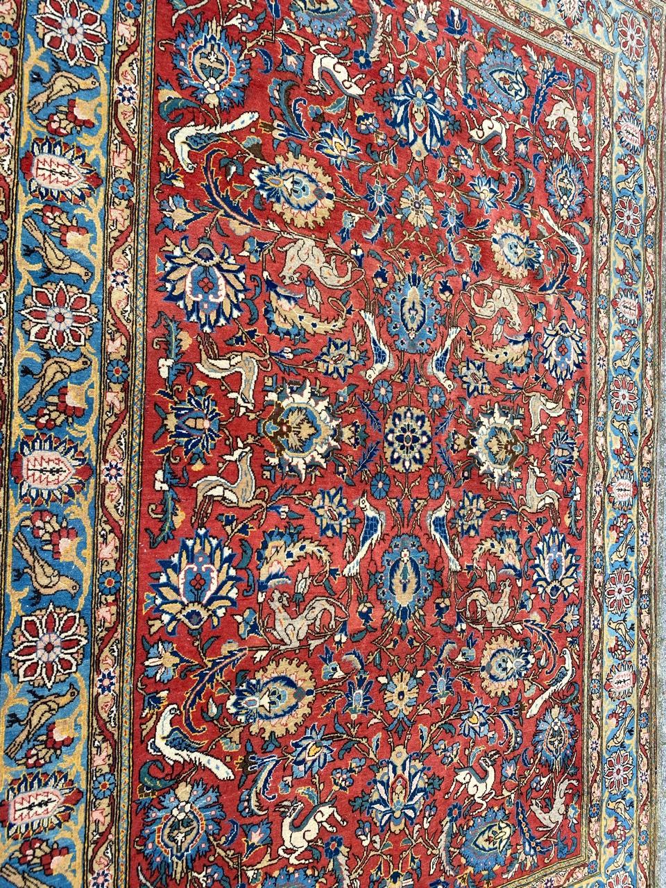 Wonderful Antique Qom Rug 4