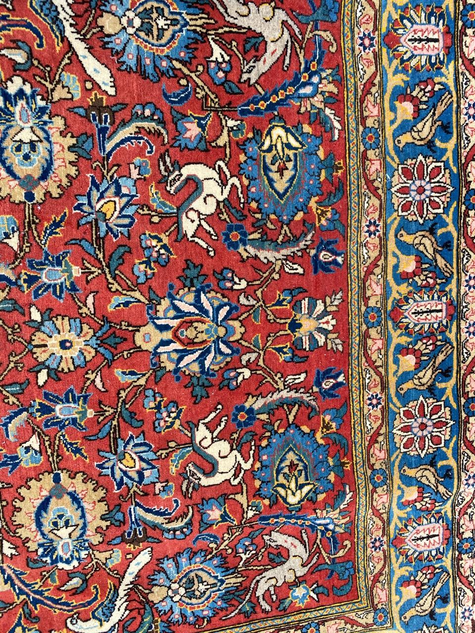 Wonderful Antique Qom Rug 1