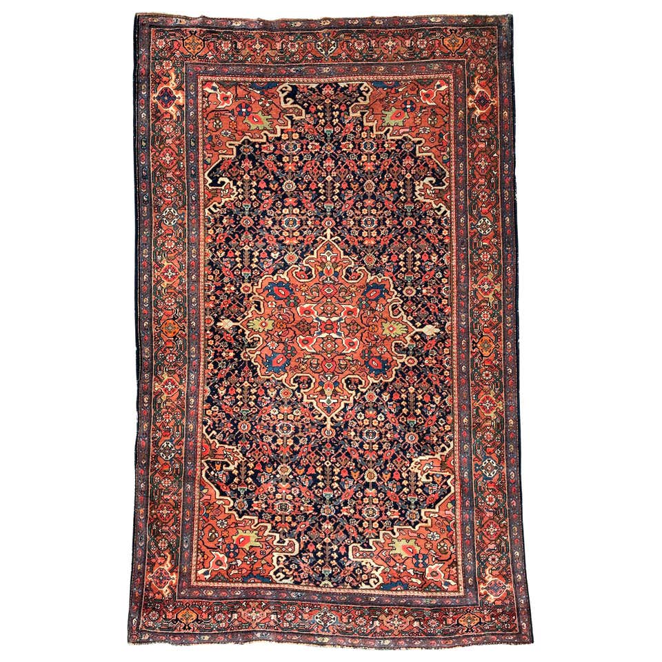 Antique Fine Farahan Rug For Sale at 1stDibs