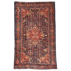 Maravillosa alfombra antigua Sarogh Farahan de Bobyrug