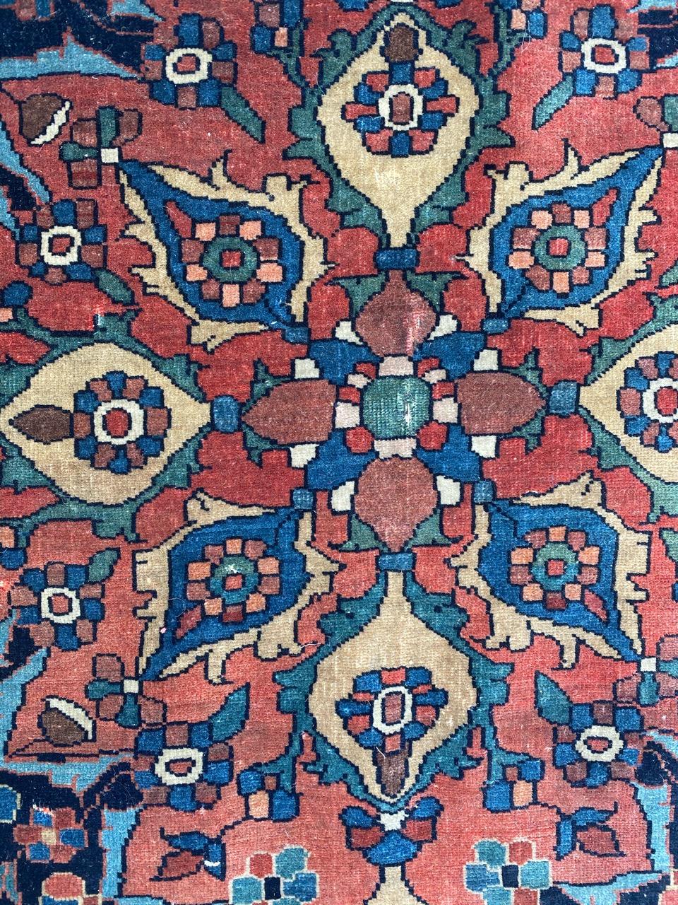 Merveilleux tapis ancien Sarouk Ferahan en vente 3