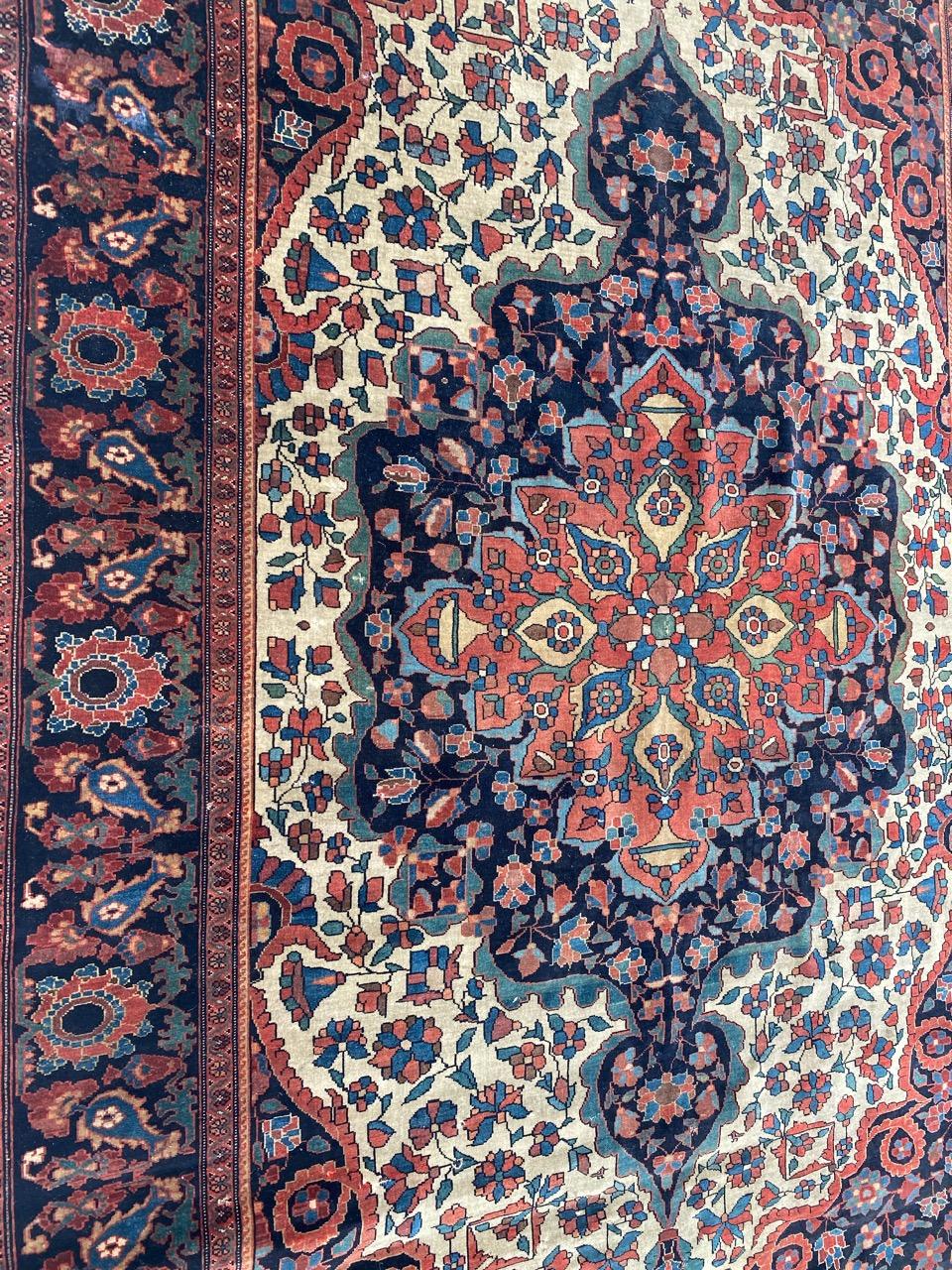 Merveilleux tapis ancien Sarouk Ferahan en vente 5
