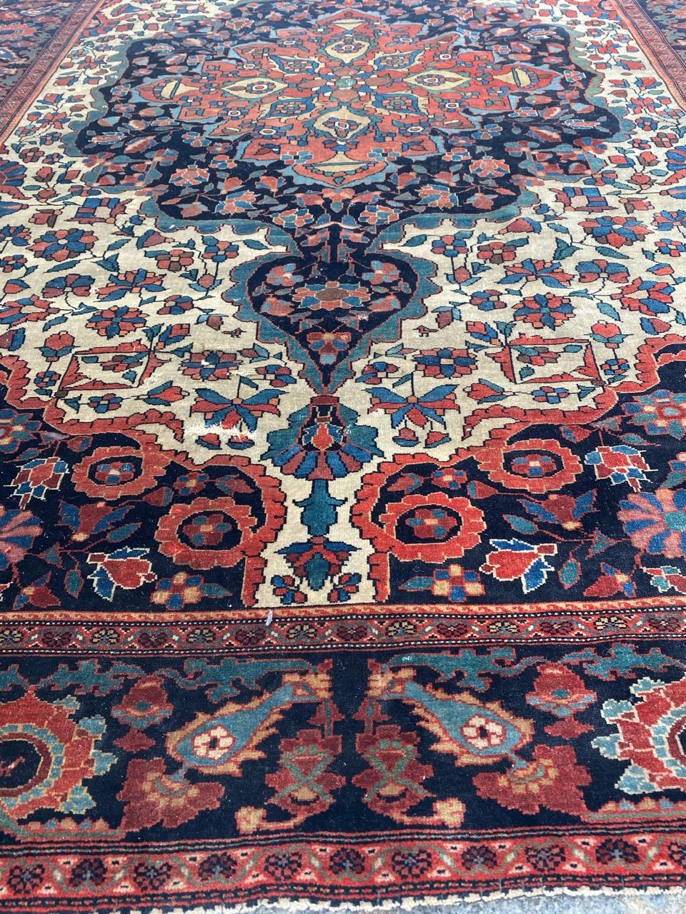Antiker Sarouk Ferahan Teppich, Wunderschön im Angebot 9