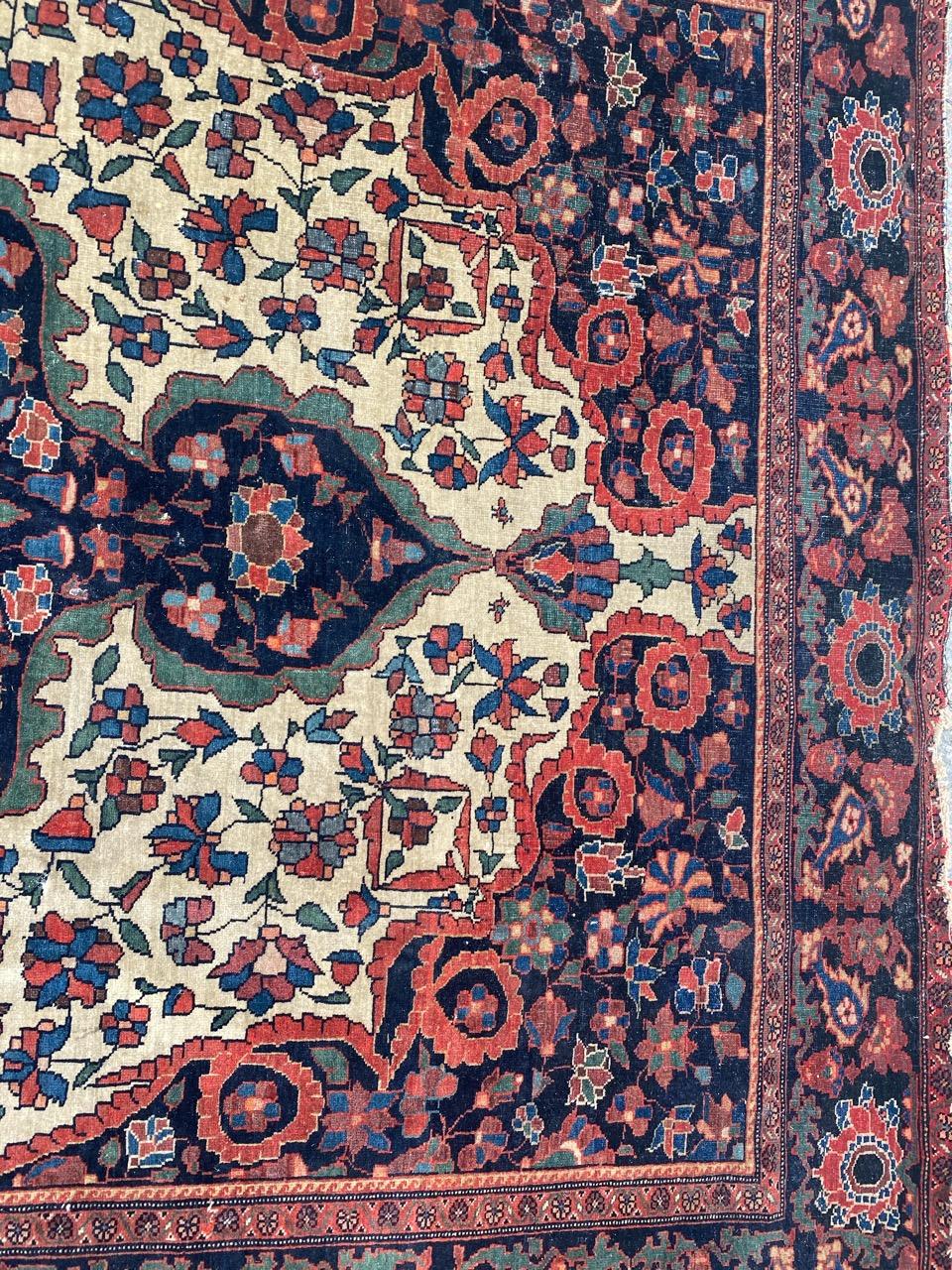 Sarouk Farahan Merveilleux tapis ancien Sarouk Ferahan en vente