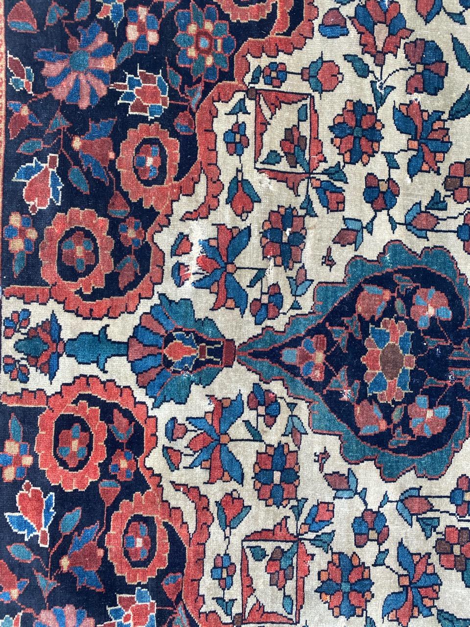 Antiker Sarouk Ferahan Teppich, Wunderschön (Wolle) im Angebot