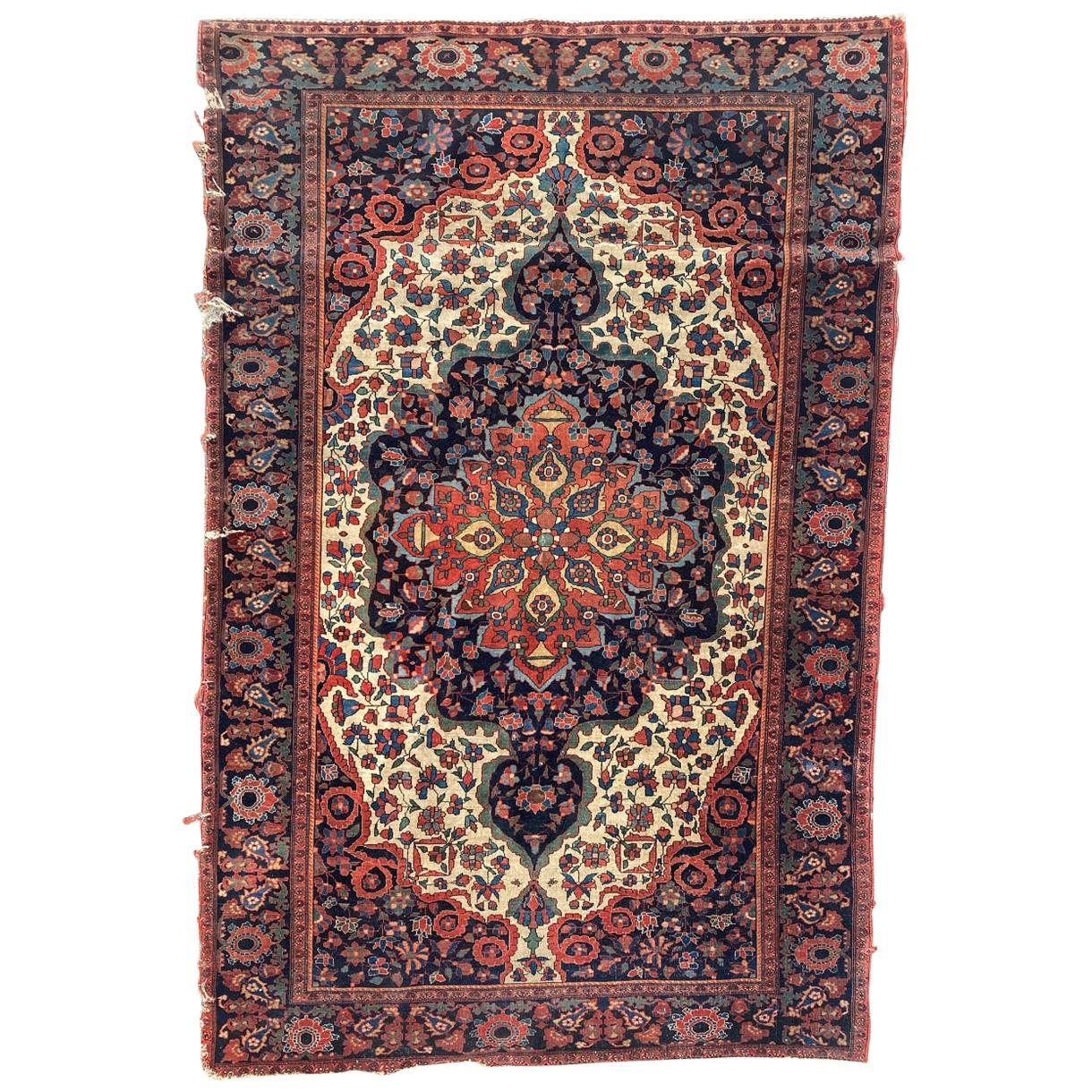 Wonderful Antique Sarouk Ferahan Rug