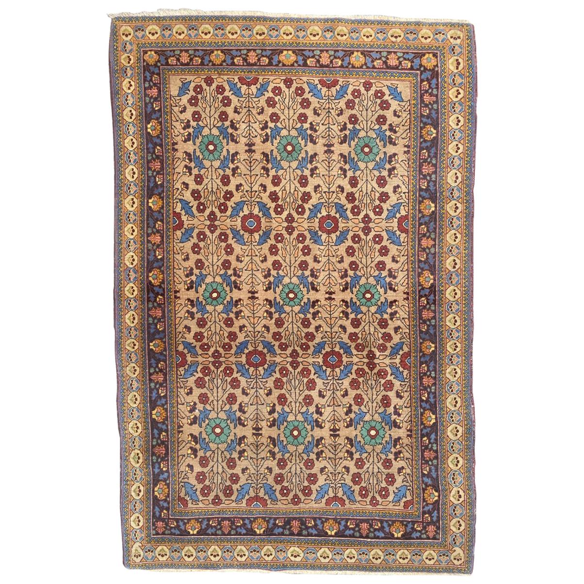 Bobyrug’s Wonderful Antique Sarouk Rug For Sale