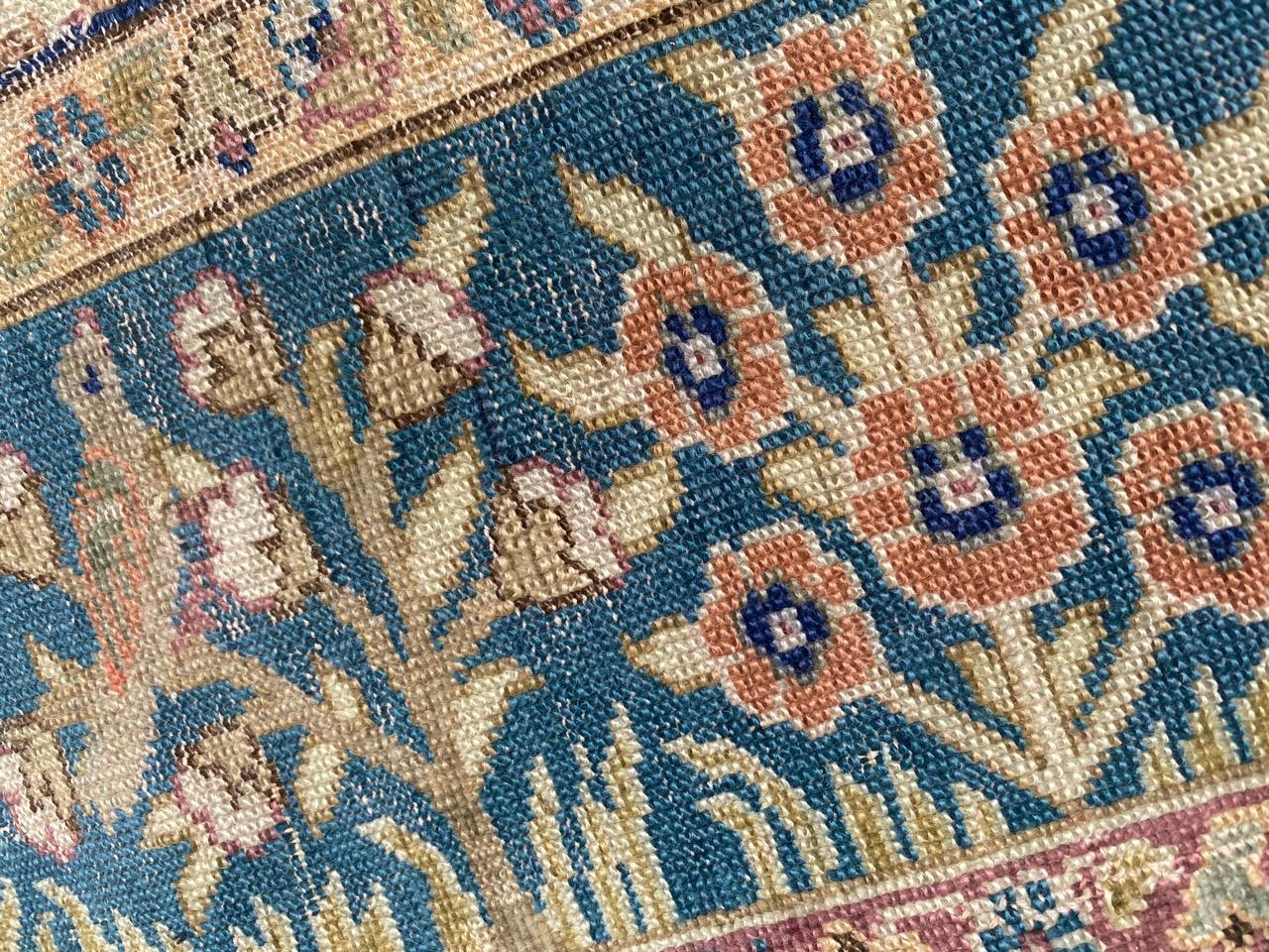 Bobyrug's Wunderschöner Antiker Türkischer Seiden Cesareh-Teppich im Angebot 13