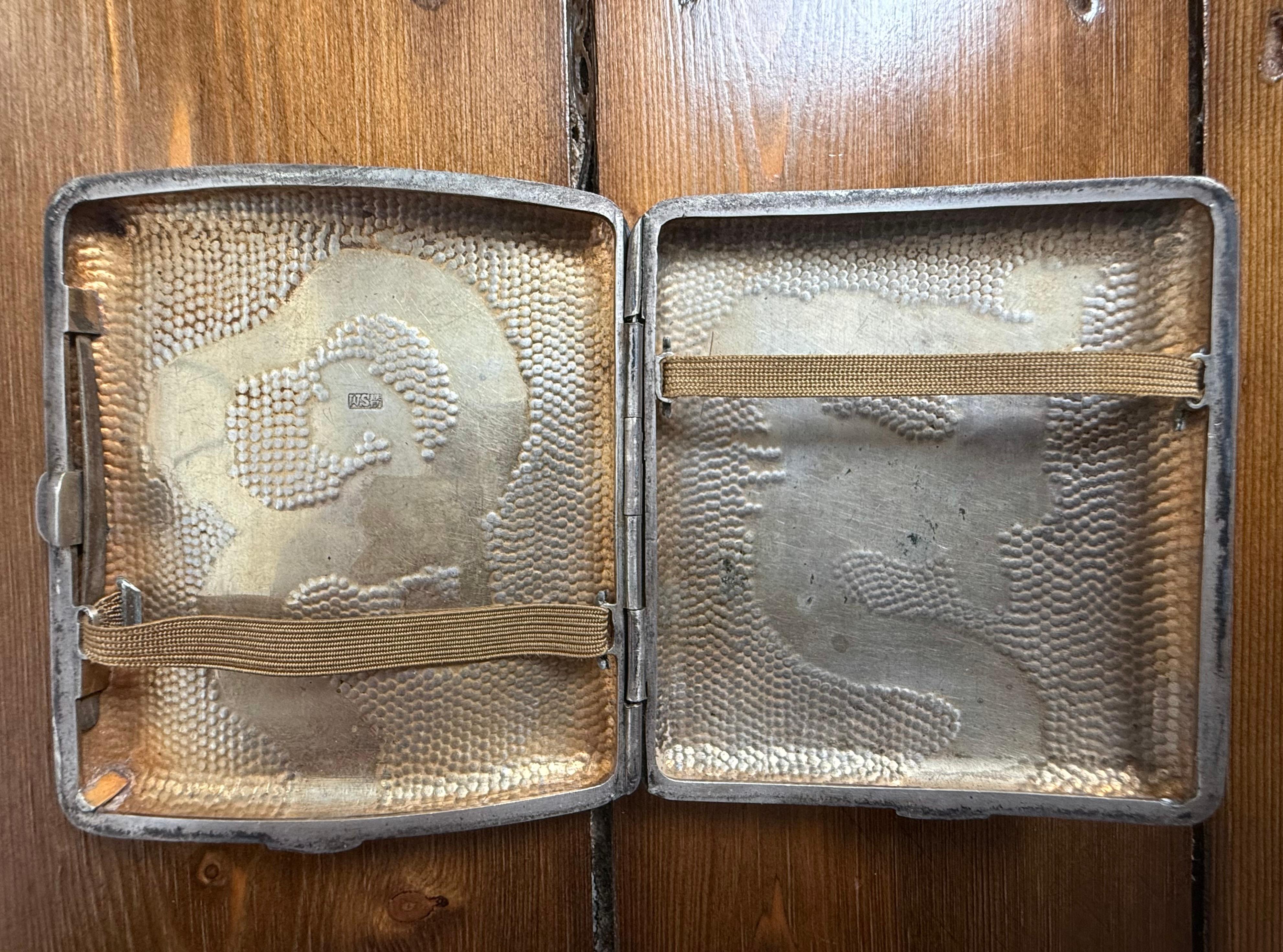 maravillosa pitillera antigua de plata de china Exportación china en venta