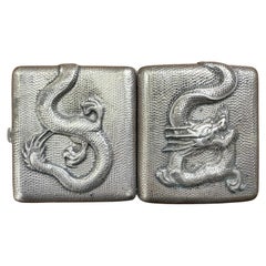 wonderful Antique silver cigarette case from china