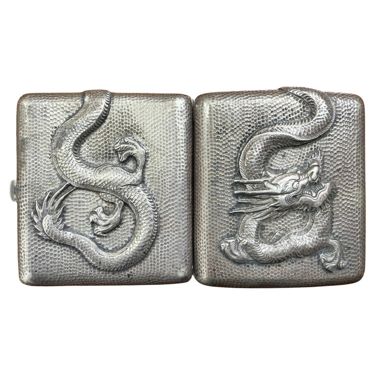 chinese cigarette case wonderful antique silver cigarette case from china