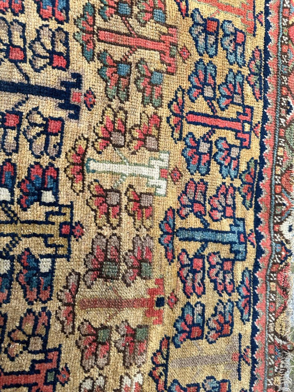 Wonderful Antique Tribal Collectible Kurdish or Caucasian Rug For Sale 3