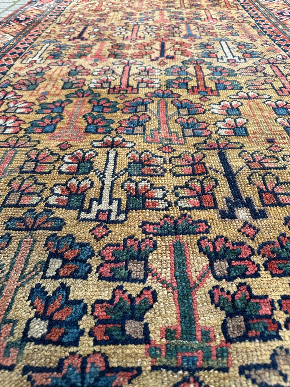Wonderful Antique Tribal Collectible Kurdish or Caucasian Rug For Sale 9
