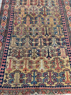 Meraviglioso tappeto antico tribale da collezione curdo o caucasico