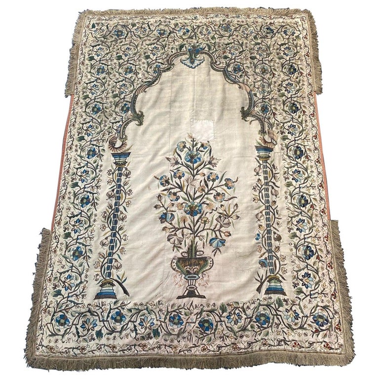 Bobyrug's Wonderful Antique Turkish Ottoman Embroidery at 1stDibs
