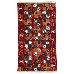 Wonderful Antique Uzbek Woven and Embroidered Panel