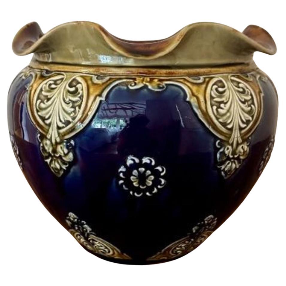 Wunderschöne antike Doulton Lambeth Jardiniere in viktorianischer Qualität im Angebot