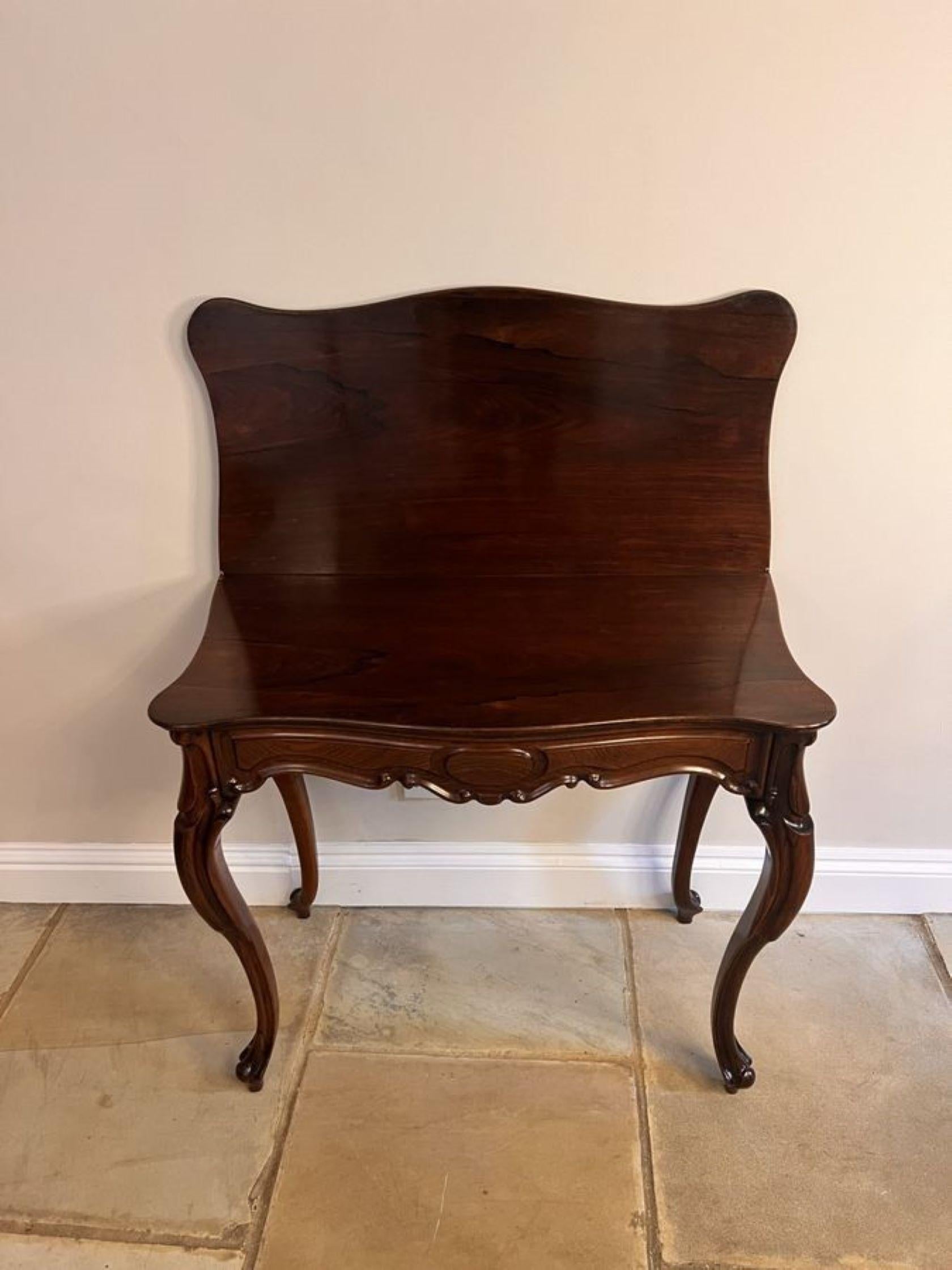 Early Victorian Wonderful antique Victorian quality rosewood tea table  For Sale