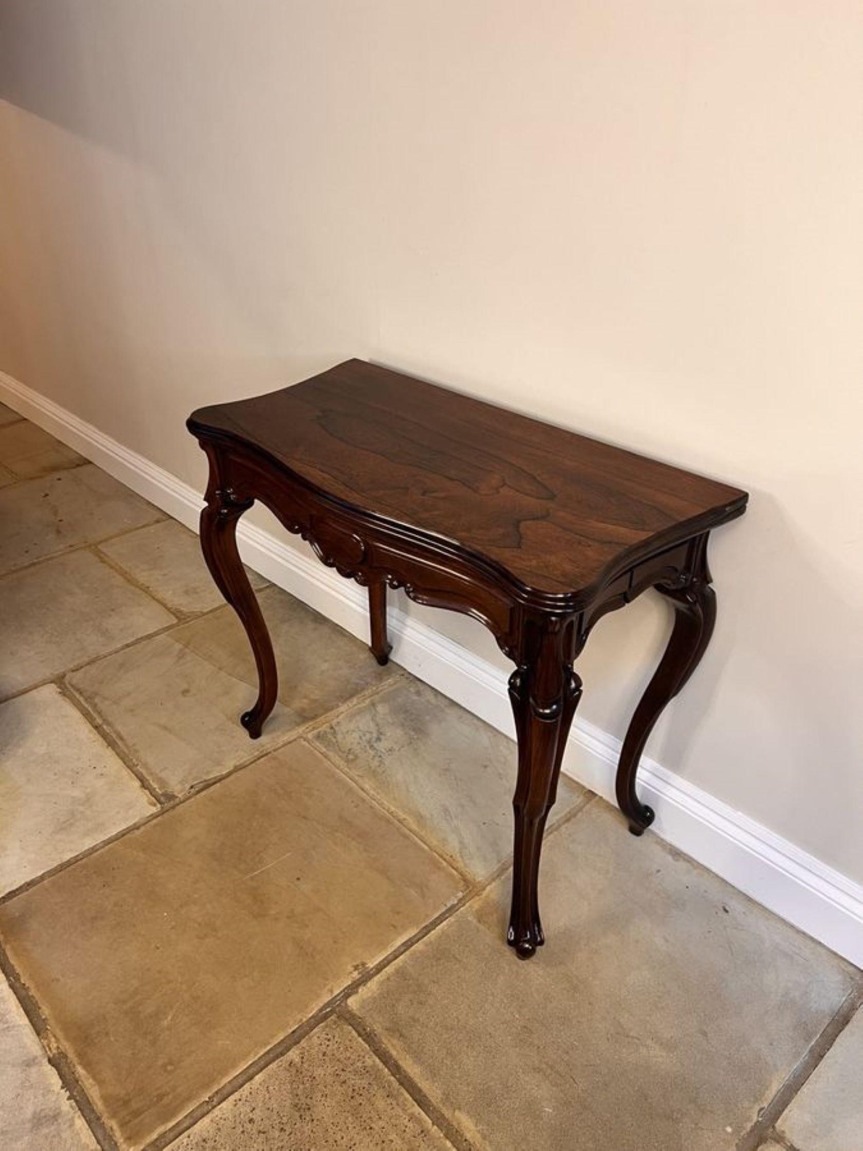 Wonderful antique Victorian quality rosewood tea table  For Sale 2