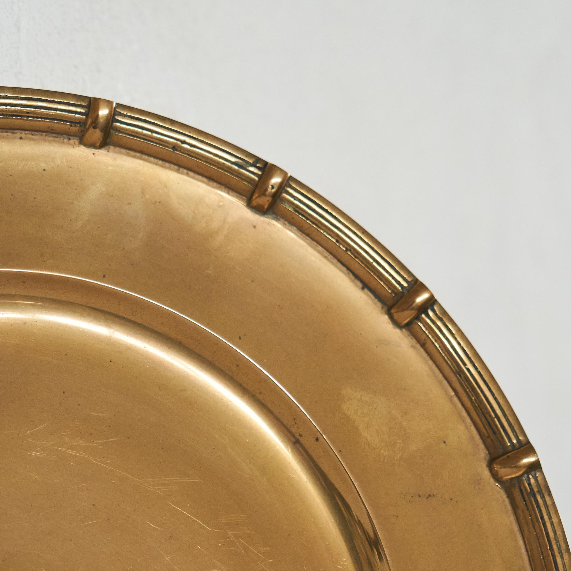 Art Déco Meraviglioso centrotavola Art Deco in ottone patinato anni '30 in vendita